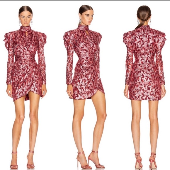 Jonathan Simkhai Red Metallic Dress - Picture 2 of 6